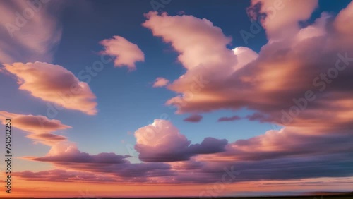 Experience the enchanting transformation of dawn as clouds weave intricate patterns across the sky in this captivating time lapse.
 photo
