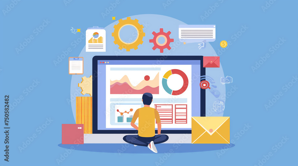 SEO Optimization Concept Illustration SEO Optimization Concept Illustration