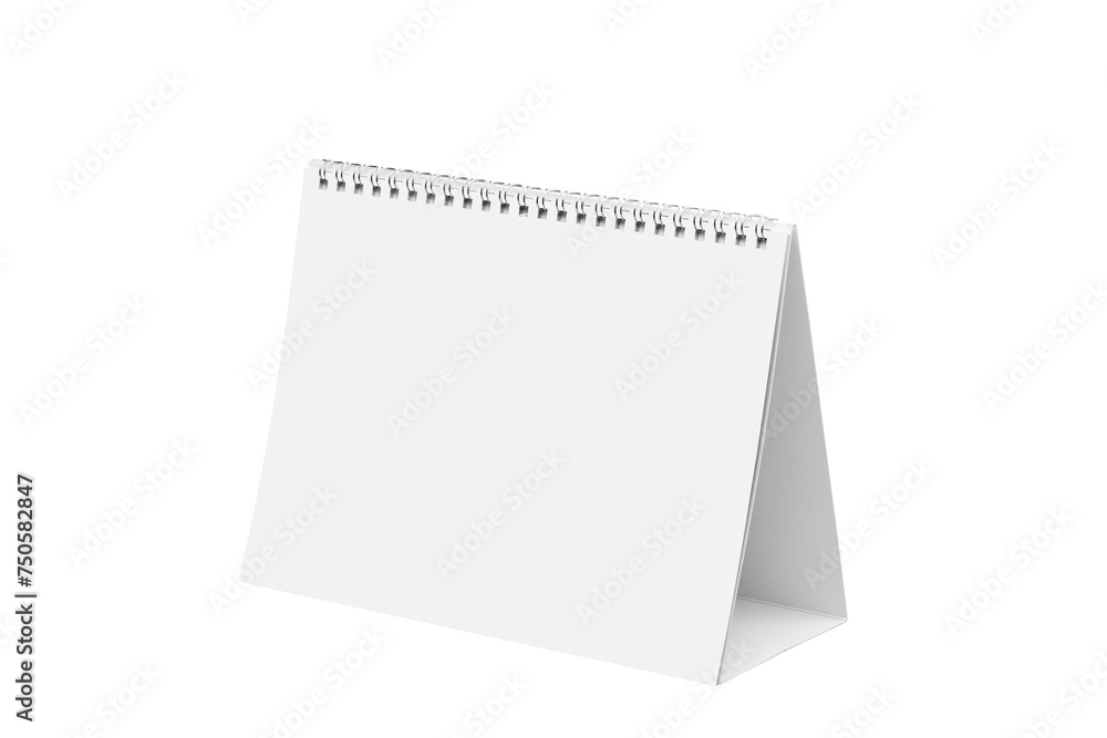 desk calendar isolated on white with clipping path