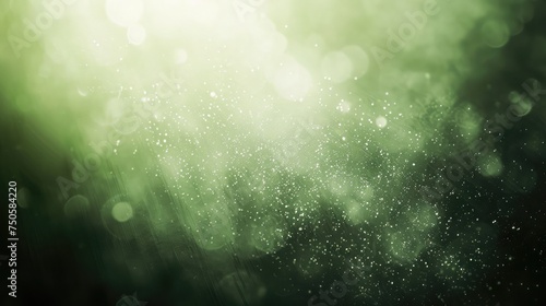 White green blurred gradient on dark grainy background, glowing light spot, copy space © buraratn