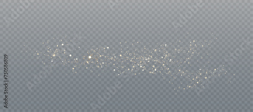 Vector background with bokeh effect and sparkles on a transparent background. An elegant combination of blurry points of light and shimmering particles creates an atmosphere of magic and celebration.