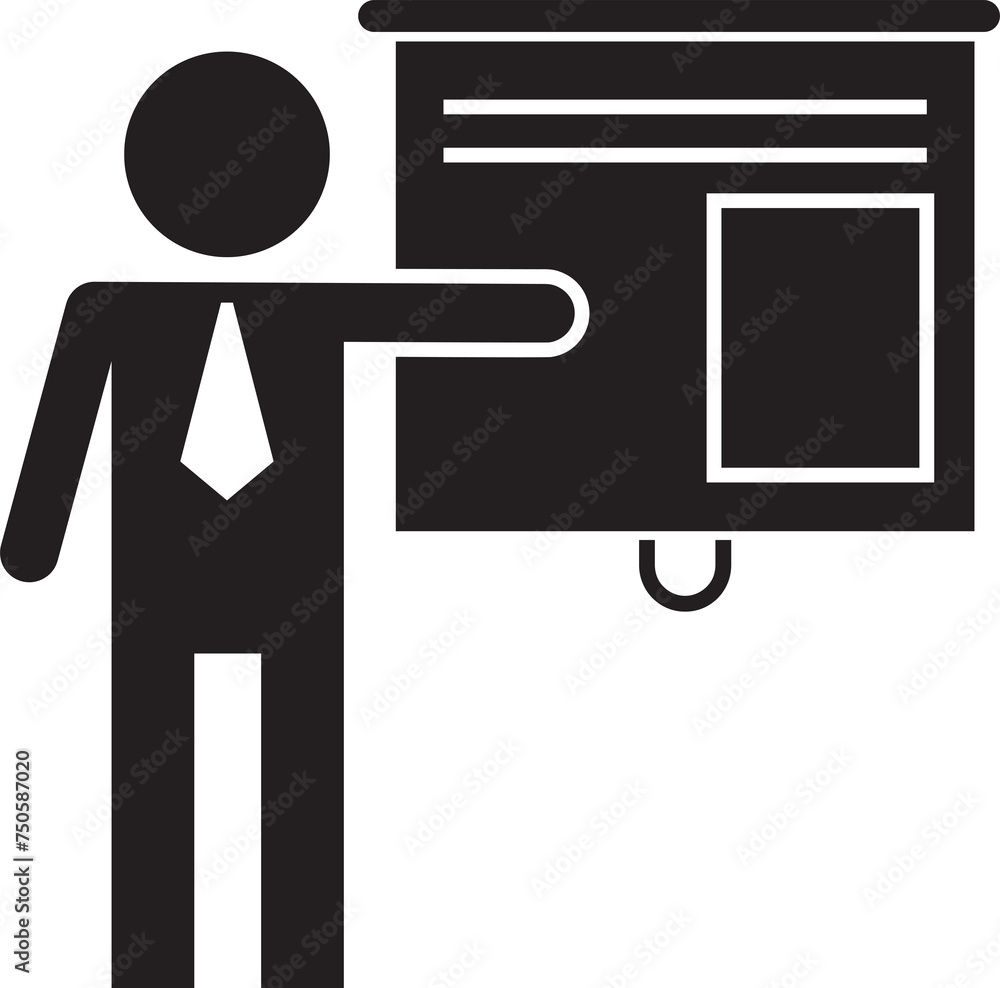 Presentation Glyph Icon Presentation Glyph Icon