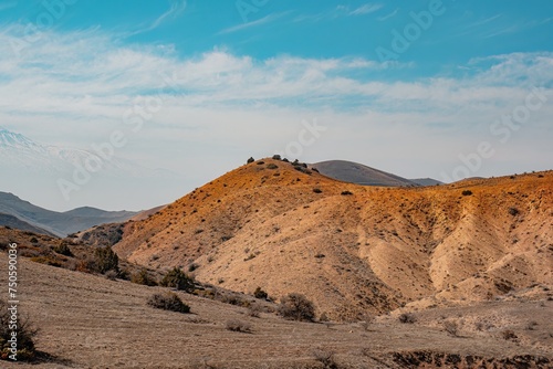 volcanic landscape in island country