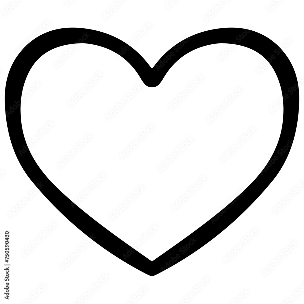 heart shape black outline icon sign symbol of love element to decoration happy holiday vector illustration heart shape black outline icon sign symbol of love element to decoration happy holiday vector illustration