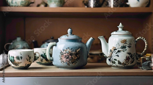 The tea pot, a gleaming vessel of warmth and tradition, radiated comfort with its inviting aroma and graceful curves, promising a soothing respite from the chaos of the day