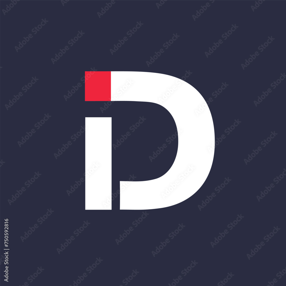 combination of letters i and d logo combination of letters i and d logo