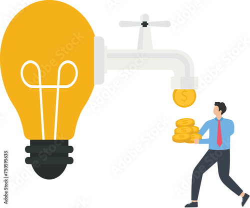Make profit from business and growth strategy, Market development or Business opportunities concept,

