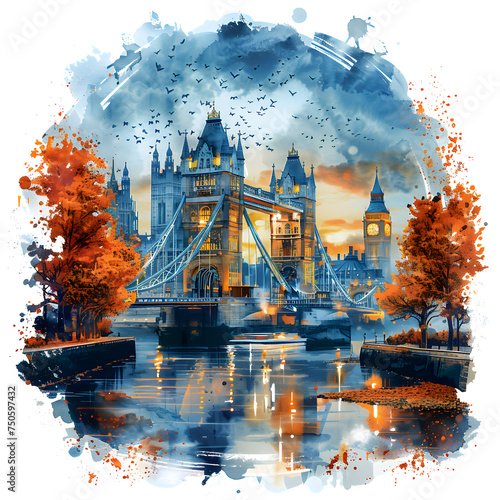 Big Ben London illustration art