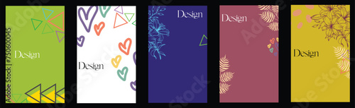 Abstract and creative universal artistic templates, designed for a wide range of applications including posters, business cards, invitations, flyers, banners, brochures, email headers, social media 