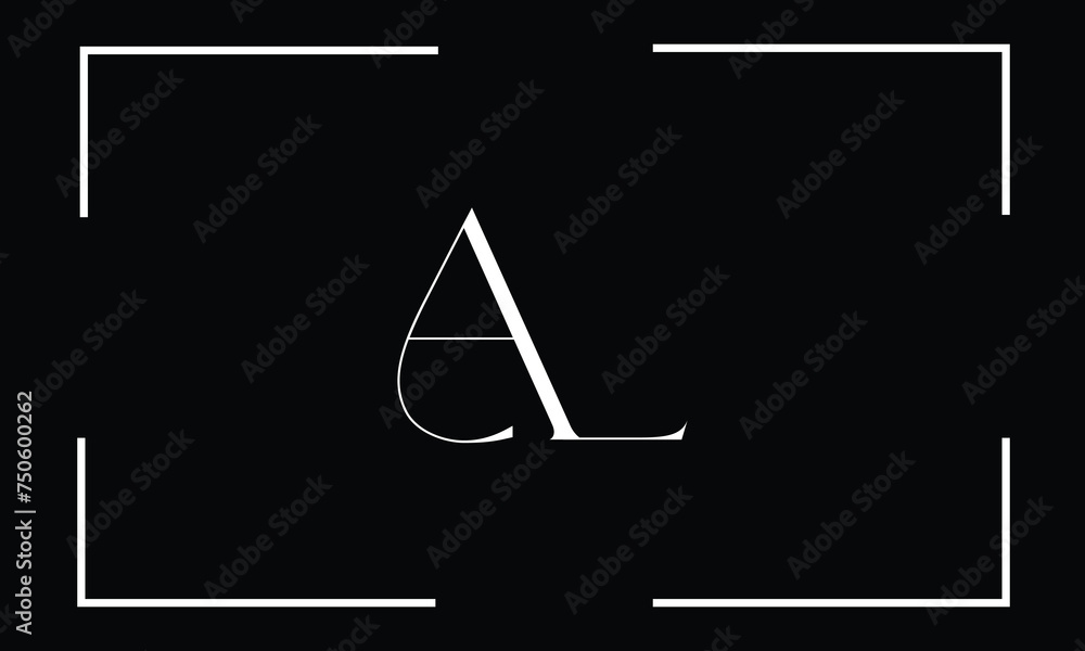 AL, LA, A, L, Abstract Letters Logo Monogram AL, LA, A, L, Abstract Letters Logo Monogram