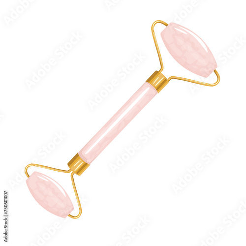 Accessory for facial gua sha massage roller.