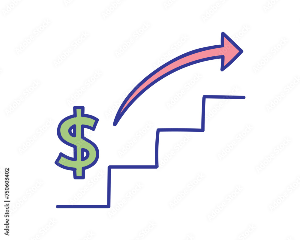 Dollar icon design, Money finance commerce market payment invest and buy theme Vector illustration Dollar icon design, Money finance commerce market payment invest and buy theme Vector illustration