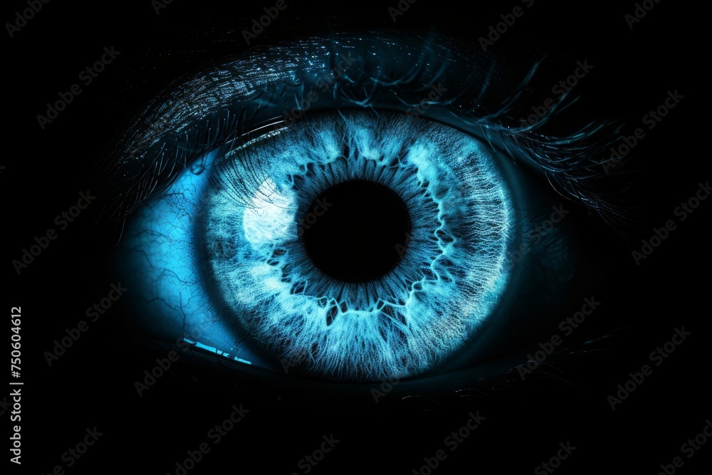 Close-up of a blue eye Close-up of a blue eye
