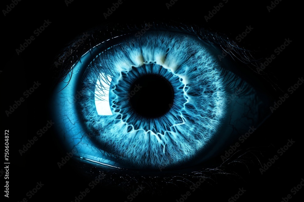 Close-up of a blue eye Close-up of a blue eye