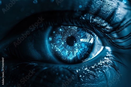 Close-up of a blue eye