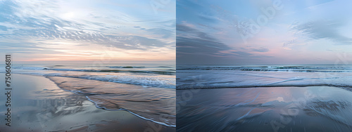 Geometric Tides: The Surreal Symmetry of the Seaside
