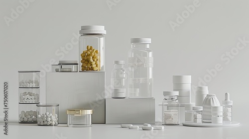 safety and regulation with a detailed photo of controlled substances securely packaged, highlighting their secure handling. photo