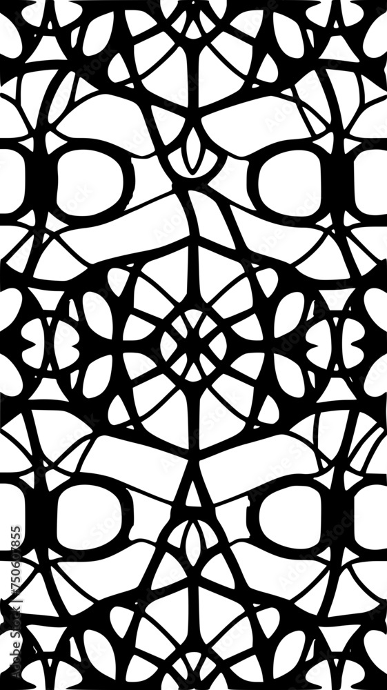 Naklejka premium Floral Line Art, Tribal Aztec Lines, Botanical Leaves, Abstract Waves, Geometric Lines, Animal Print Lines, Boho Feathers, Mandala Patterns, Ethnic Tribal Lines, Henna Mehndi Design, Nautical Stripes,