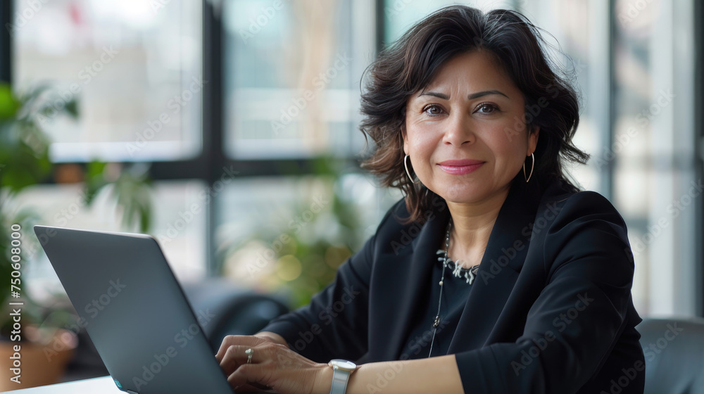 Attractive Mature Woman Executive in Corporate Office Attractive Mature Woman Executive in Corporate Office