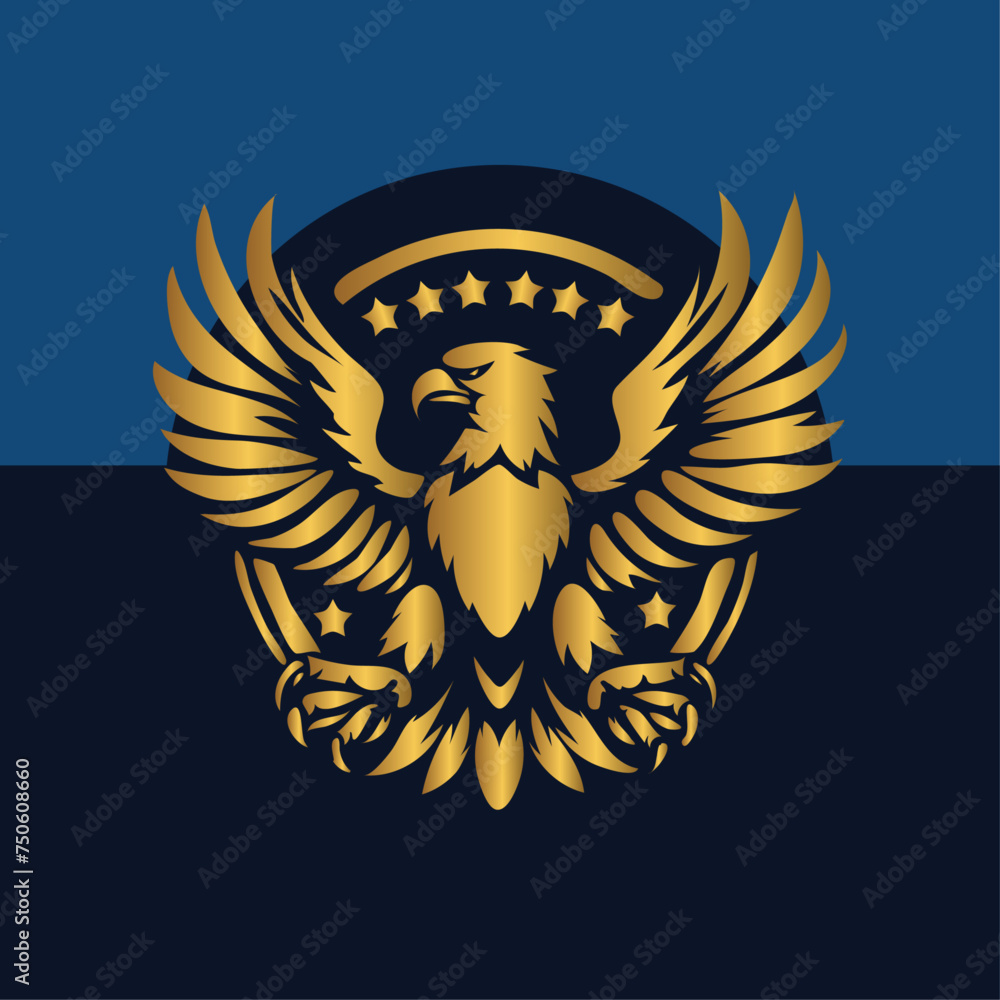 Golden Eagle logo Vector