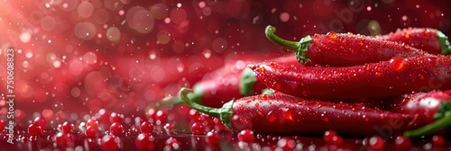 Boy Red Hot Chili Pepper Close, Background Banner