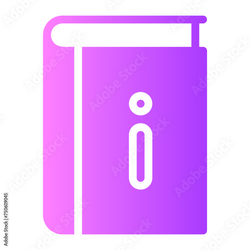 guidebook gradient icon
