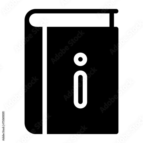 guidebook glyph icon