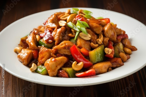 Kung Pao Chicken Chinese cusine photo