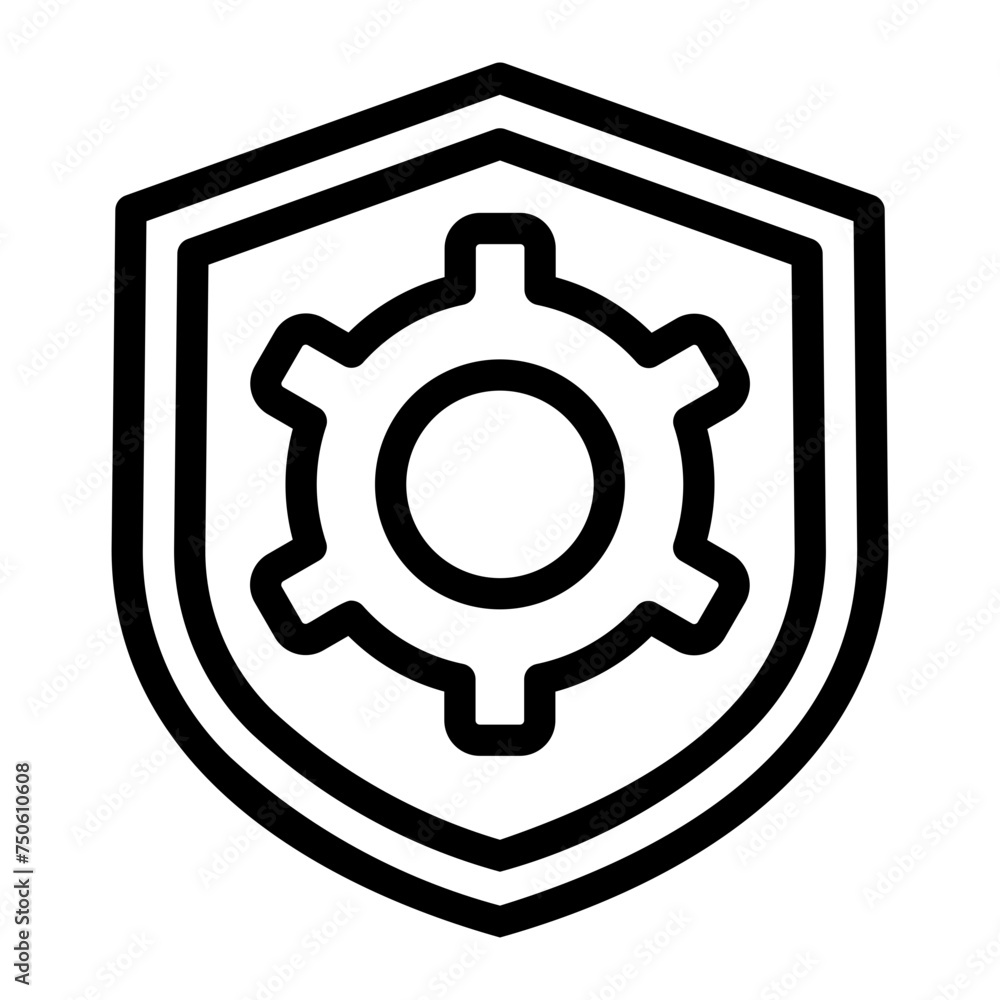 shield line icon shield line icon