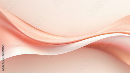 Abstract shape guides Pastel pink curve background.
