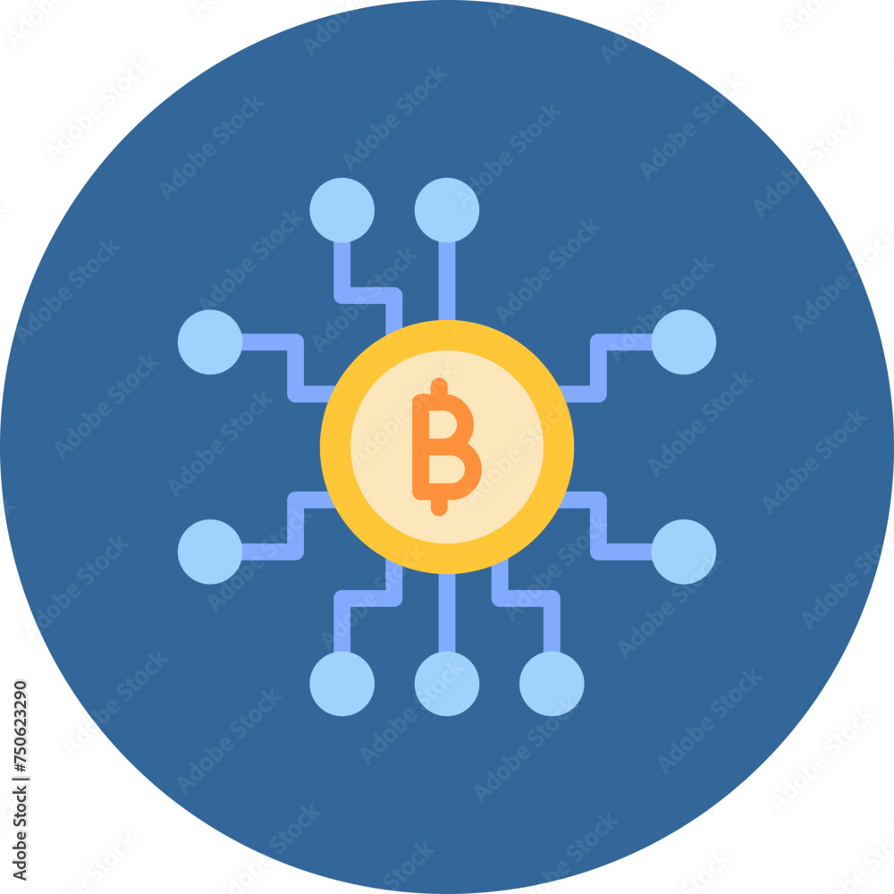 Cryptocurrency Flat Circle Icon Cryptocurrency Flat Circle Icon