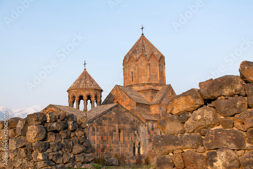 Church in Armenia. Church with beautiful architecture, Hovhanavank monastery. photo