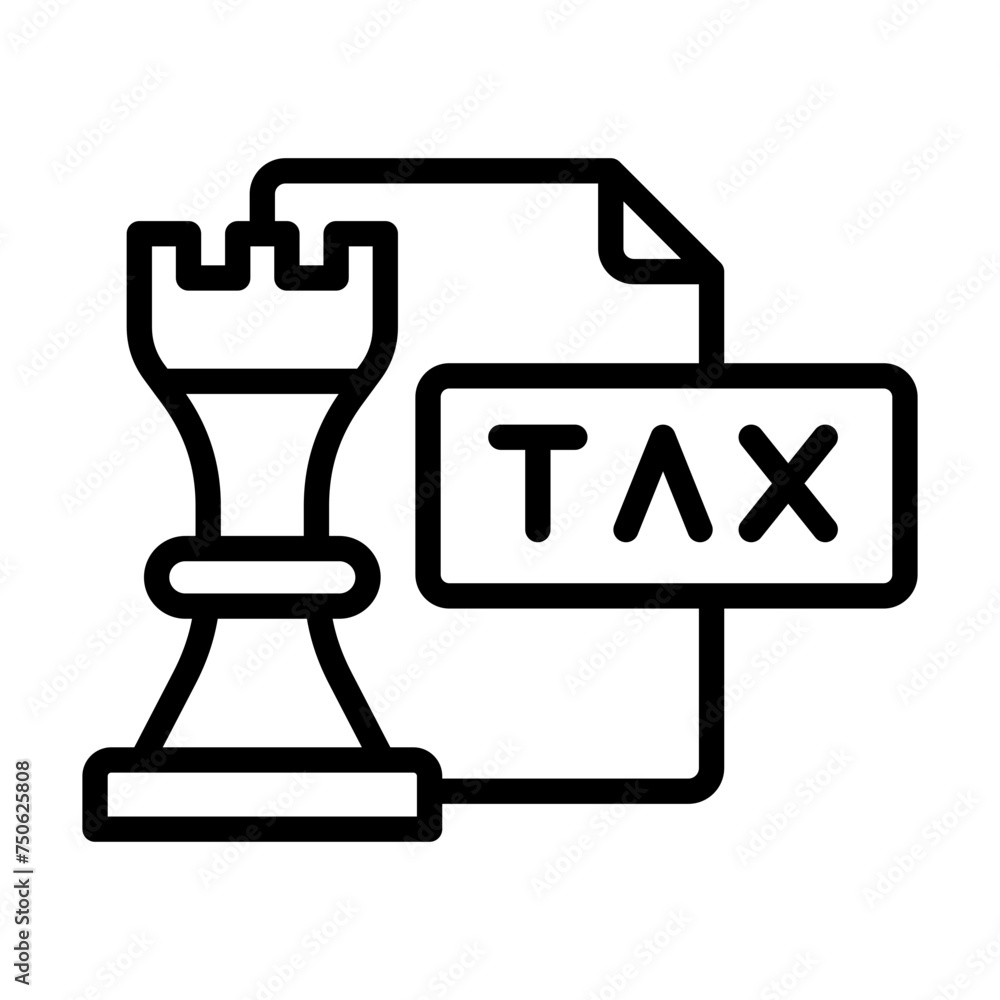 Tax Planning Strategies Icon Tax Planning Strategies Icon