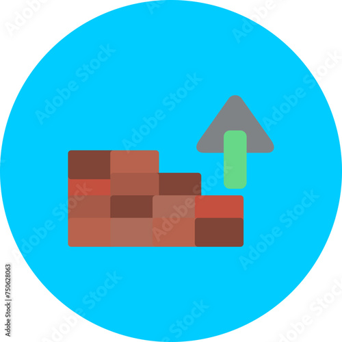 Trowel Flat Circle Icon