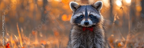 Raccoon Wild Nature British Columbia, Background Banner