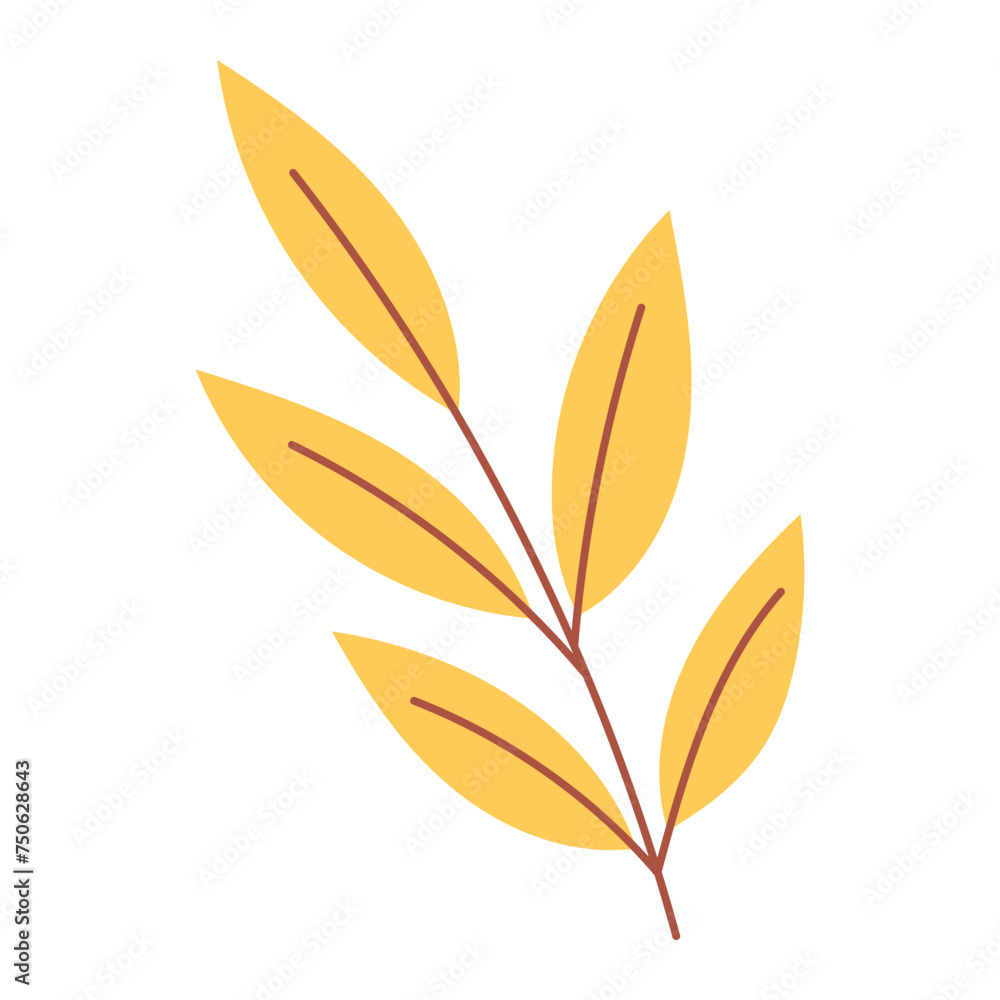 Leaf plant element for beautiful design. Simple form. Vector drawing. Leaf plant element for beautiful design. Simple form. Vector drawing.