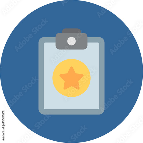 Copy Flat Circle Icon