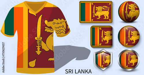 Sri Lanka Flag Collection, Football jerseys of Sri Lanka