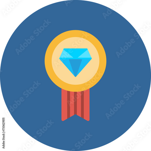 Badge Flat Circle Icon