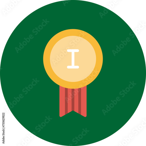 Badge Flat Circle Icon