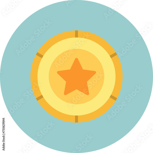 Badge Flat Circle Icon