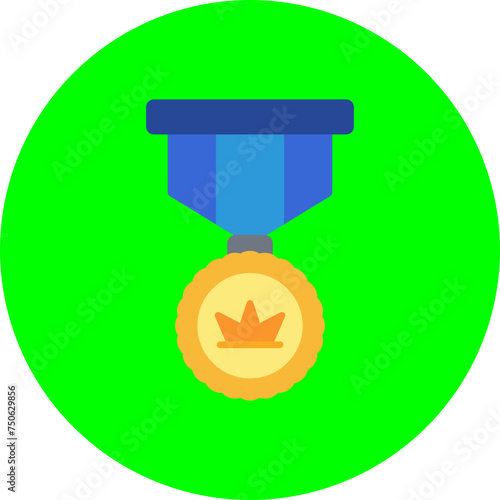 Badge Flat Circle Icon