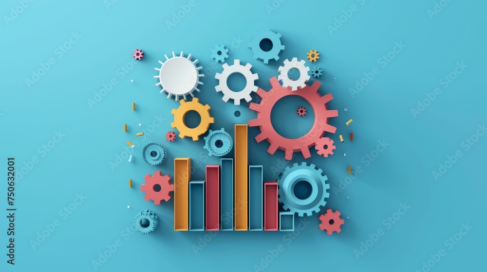 Obraz premium Business Efficiency Optimization, Corporate Financial Management