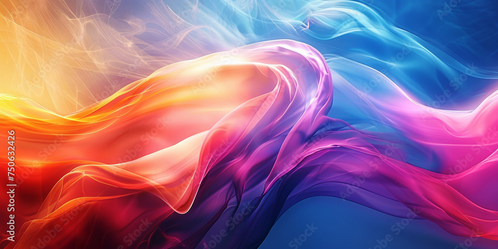 Rainbow Silk Flow Background
Description: Colourful silk waves with a spectrum of rainbow hues. Rainbow Silk Flow Background
Description: Colourful silk waves with a spectrum of rainbow hues.