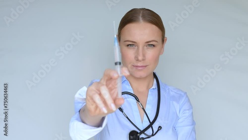 FHD Video of a Doctor with Syringe