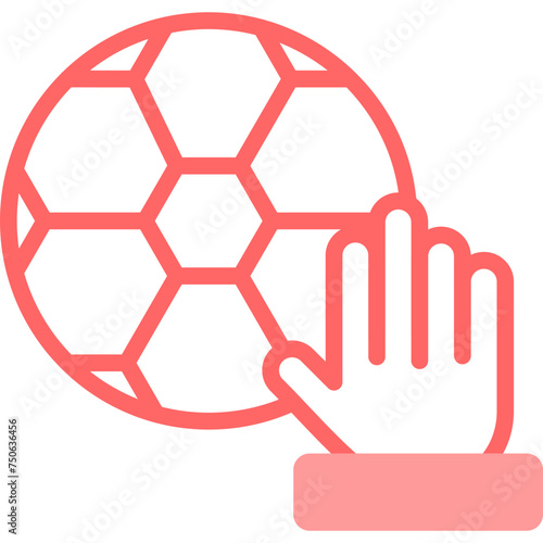 Hand Line Fill Icon