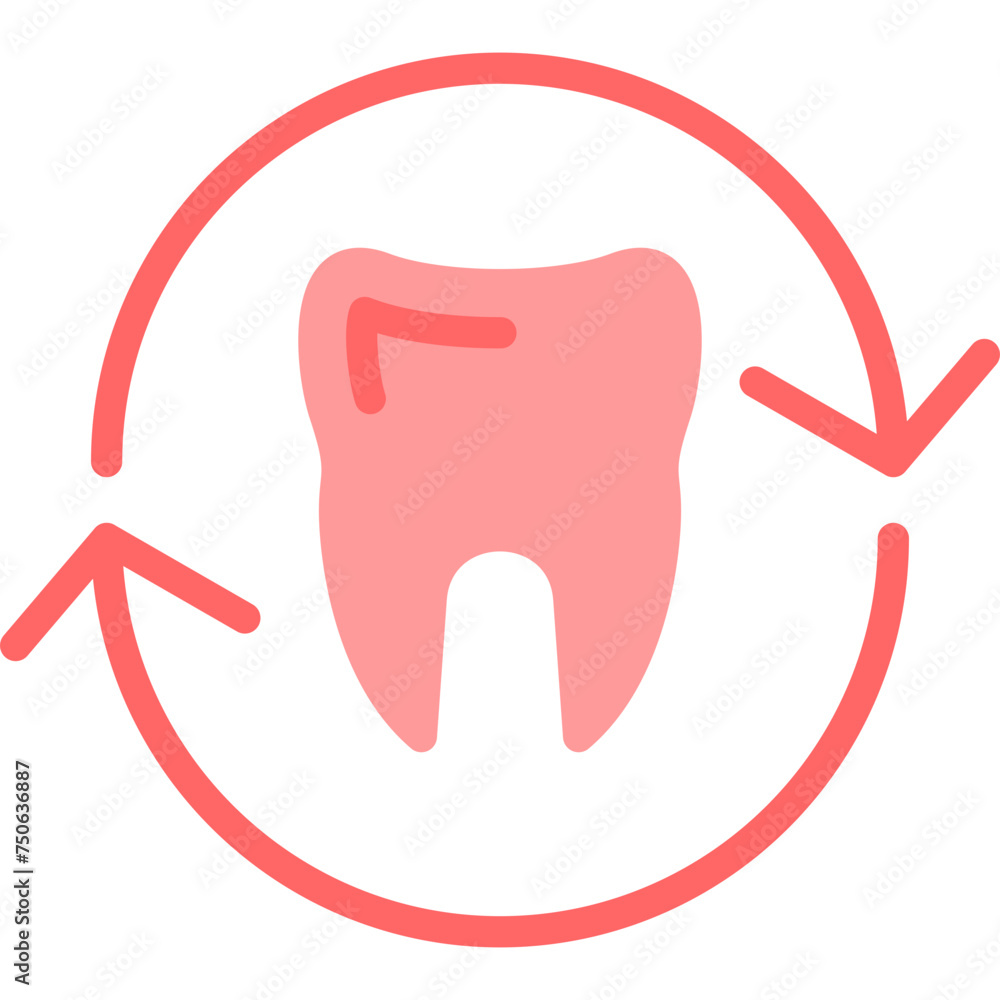 Teeth Line Fill Icon Teeth Line Fill Icon