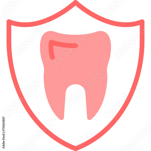 Shield Line Fill Icon