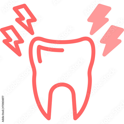 Toothache Line Fill Icon