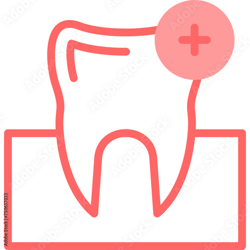 Gum Line Fill Icon